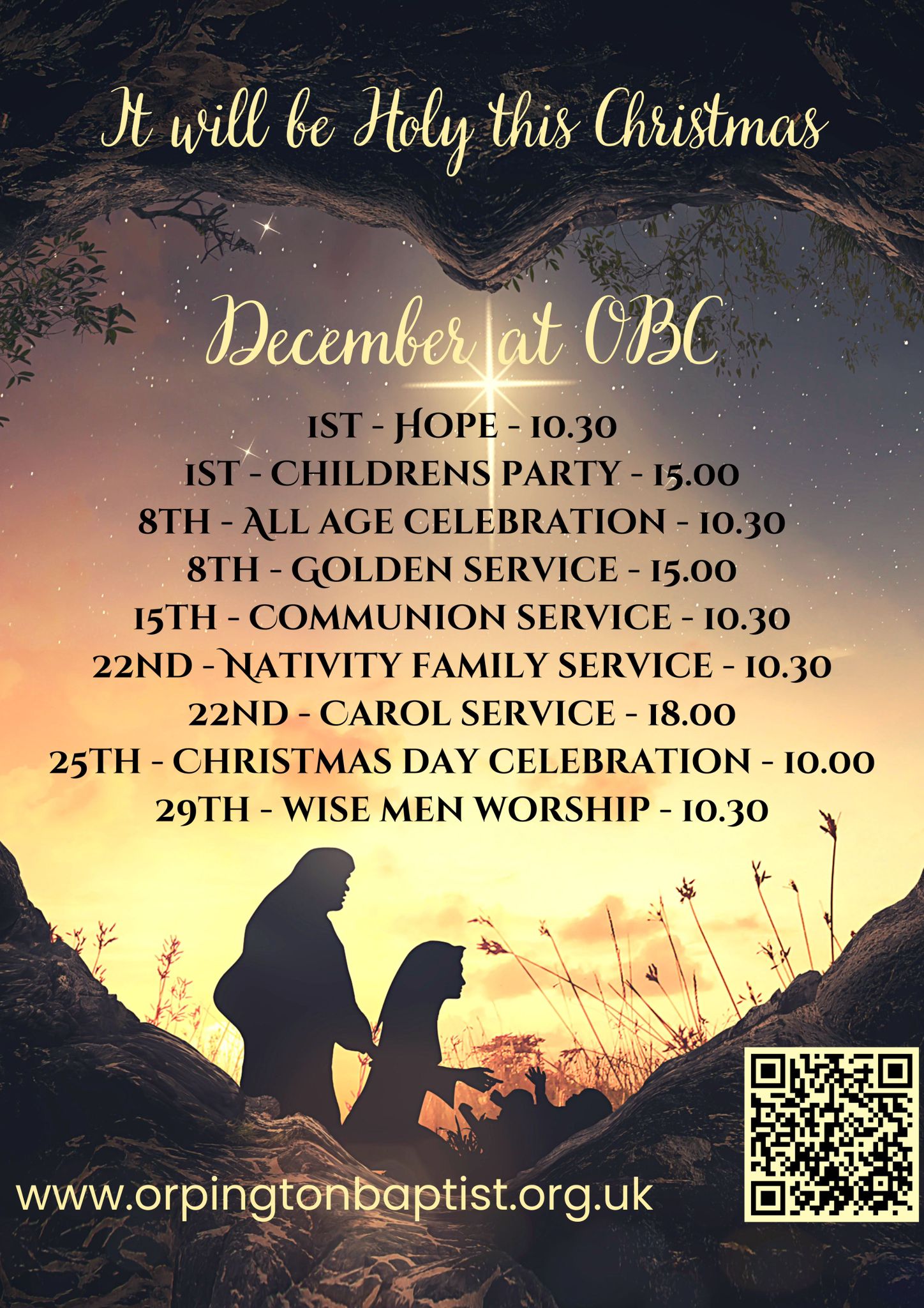 It will be holy this christmas